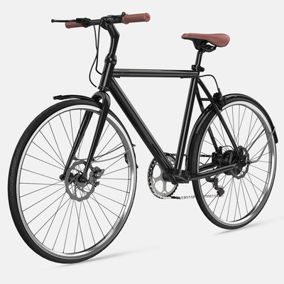 จักรยานไฟฟ้าสไตล์เรโทรน้ำหนักเบา 27 นิ้วพร้อมตีนผี 9 สปีด