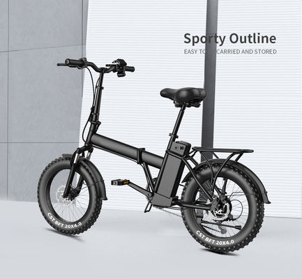 จักรยานไฟฟ้าพับได้ 48v น้ำหนักเบา 27 กก. น้ำหนักสุทธิพร้อมยางไขมัน 14 นิ้ว