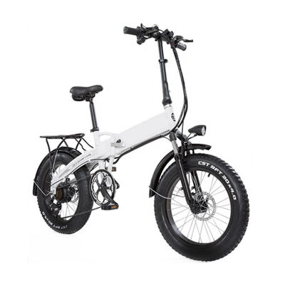 จักรยานไฟฟ้าพับได้ 350W สำหรับผู้ใหญ่ 20 &quot;4.0 จักรยานยางไขมันพับได้ 28MPH