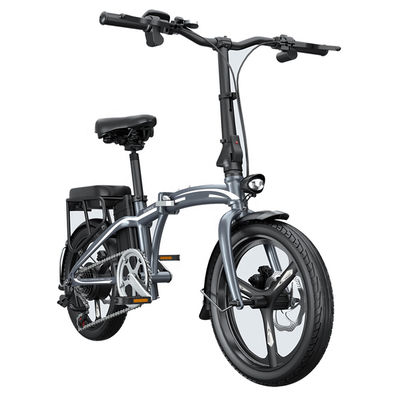 20 นิ้วจักรยานไฟฟ้าโครงเหล็กส้อม 48V 250W Shimano 7 ความเร็วพับ E จักรยานไฟฟ้าจักรยาน