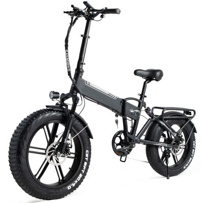 Shimano Fat Tyre จักรยานพับไฟฟ้า 22mph ความเร็วสูงสุด 14.5A