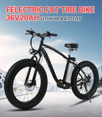 จักรยานไฟฟ้า 26 นิ้ว Mountain Beach Ebike Fat Tyre จักรยานไฟฟ้าสำหรับผู้ใหญ่