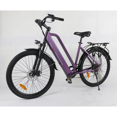 จักรยานไฟฟ้าสำหรับสุภาพสตรีน้ำหนักเบา 21 สปีดพร้อมยางขนาด 27.5x1.95 นิ้ว