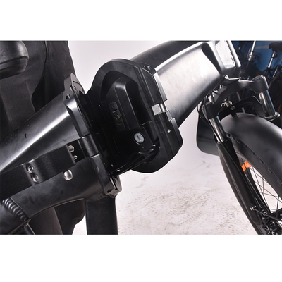 ODM 48V 500W ยางไขมันไฟฟ้าจักรยานเสือภูเขา Shimano 6 Gears สินค้าพับได้ Ebike